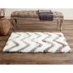 Safavieh Barcelona Shag 320 Rug, BSG320 - Ivory / Silver