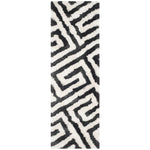 Safavieh Barcelona Shag 323 Rug, BSG323 - Graphite / Ivory