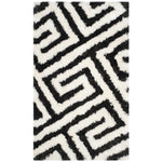 Safavieh Barcelona Shag 323 Rug, BSG323 - Graphite / Ivory