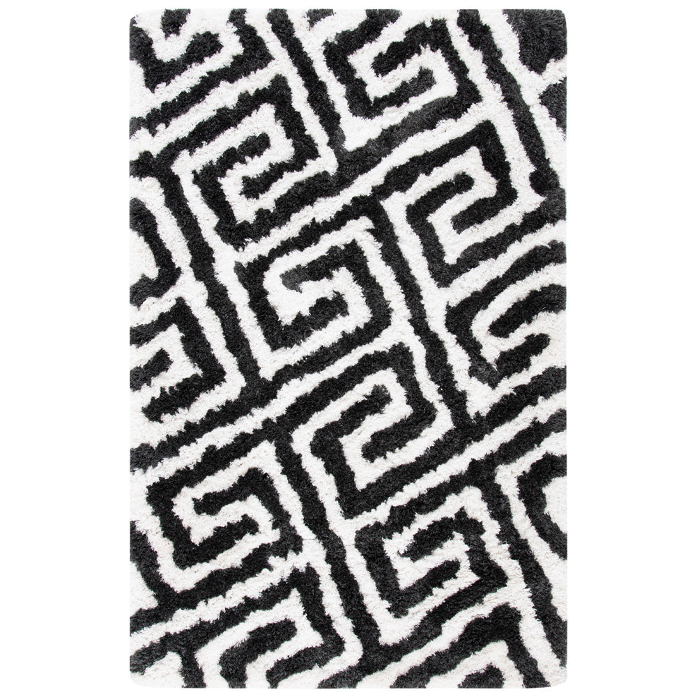 Safavieh Barcelona Shag 323 Rug, BSG323 - Graphite / Ivory