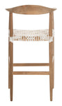 Safavieh Bandelier Barstool , BST1005 - Natural/White Leather