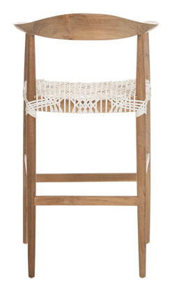 Safavieh Bandelier Barstool , BST1005 - Natural/White Leather