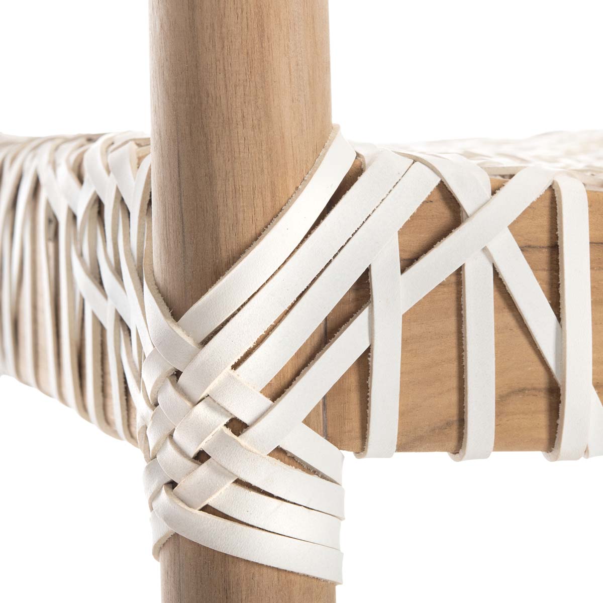 Safavieh Bandelier Barstool , BST1005 - Natural/White Leather