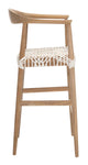 Safavieh Bandelier Barstool , BST1005 - Natural/White Leather