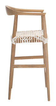Safavieh Bandelier Barstool , BST1005 - Natural/White Leather