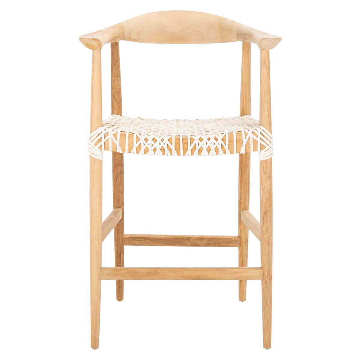 Safavieh Bandelier Counter Stool , BST1006 - Natural / White