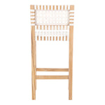 Safavieh Sorrento Counter Stool , BST1007 - Natural Teak/White Leather