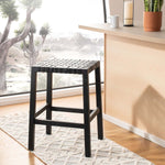 Safavieh Capri Counter Stool , BST1009 - Black/Black Leather