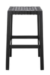 Safavieh Capri Counter Stool , BST1009 - Black/Black Leather