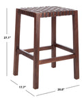 Safavieh Capri Counter Stool , BST1009 - Brown/Brown Leather