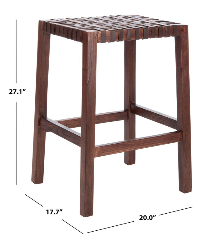 Safavieh Capri Counter Stool , BST1009 - Brown/Brown Leather