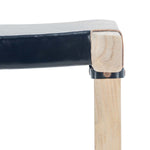 Safavieh Aariz Rectangle Barstool , BST1010 - Black / Natural