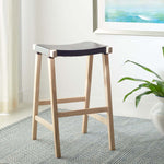 Safavieh Aariz Rectangle Barstool , BST1010 - Black / Natural