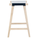 Safavieh Aariz Rectangle Barstool , BST1010 - Black / Natural