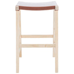 Safavieh Aariz Rectangle Barstool , BST1010 - Cognac / Natural
