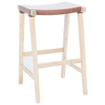 Safavieh Aariz Rectangle Barstool , BST1010 - Cognac / Natural