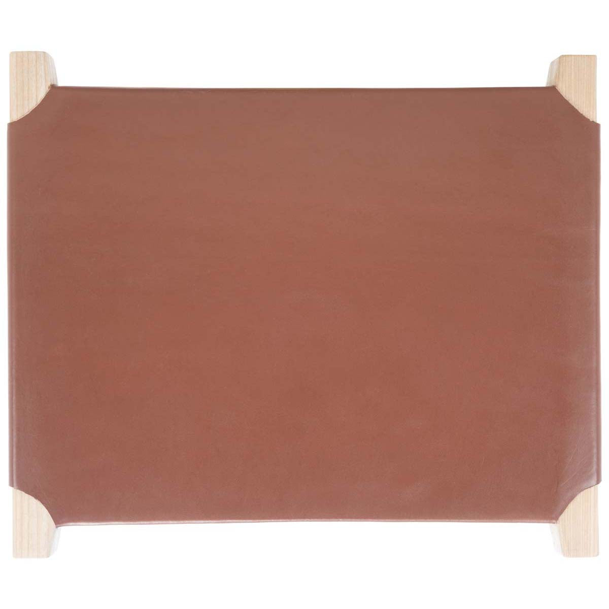 Safavieh Aariz Rectangle Barstool , BST1010 - Cognac / Natural