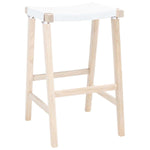 Safavieh Aariz Rectangle Barstool , BST1010 - White / Natural