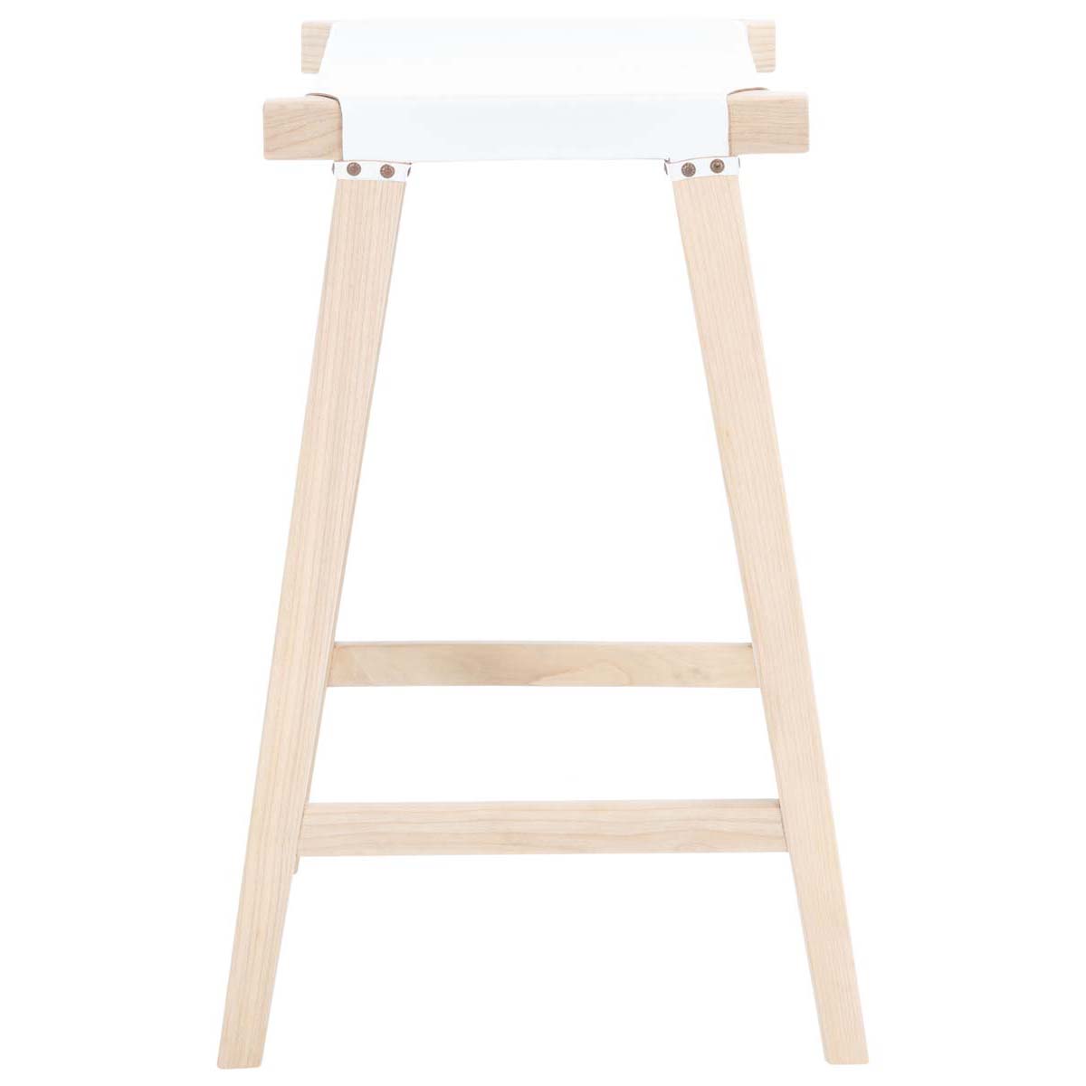 Safavieh Aariz Rectangle Barstool , BST1010 - White / Natural