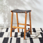 Safavieh Abreu Rectangle Barstool , BST1012 - Black / Natural
