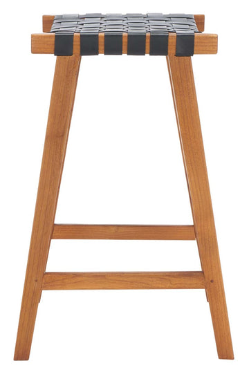 Safavieh Abreu Rectangle Barstool , BST1012 - Black / Natural