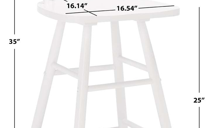 Safavieh  May Wood Counter Stool , BST1405 - White