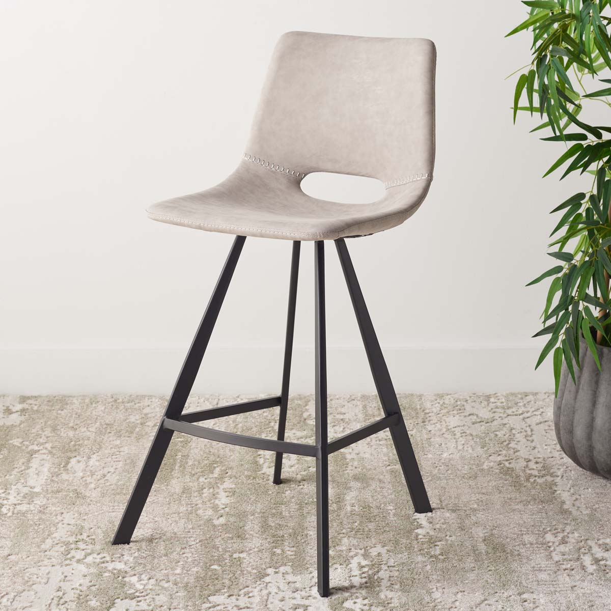 Safavieh Raylee Counter Stool , BST3015 - Grey/ Black