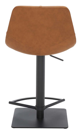 Safavieh Kynlee Gas Lift Barstool , BST3016 - Cognac / Black