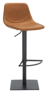 Safavieh Kynlee Gas Lift Barstool , BST3016 - Cognac / Black