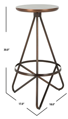 Safavieh Galexia Bar Stool , BST3200 - Antique Copper