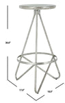 Safavieh Galexia Bar Stool , BST3200 - Silver Leaf