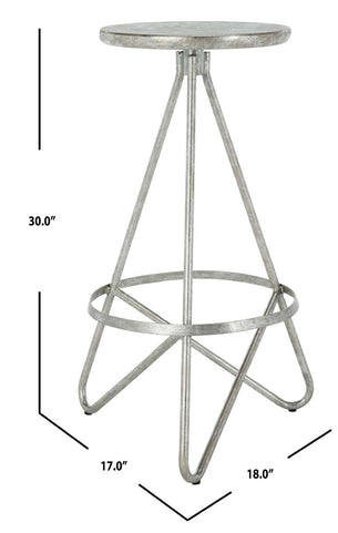 Safavieh Galexia Bar Stool , BST3200 - Silver Leaf