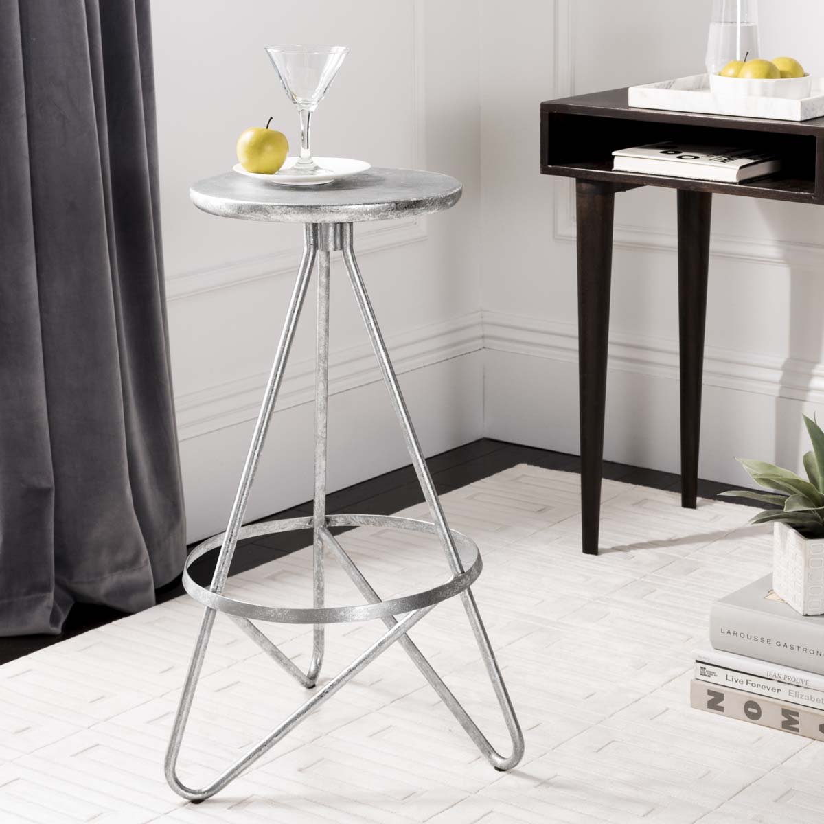 Safavieh Galexia Bar Stool , BST3200 - Silver Leaf