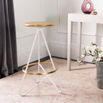 Safavieh Galexia Bar Stool , BST3200 - Gold Top+Ring/White Legs