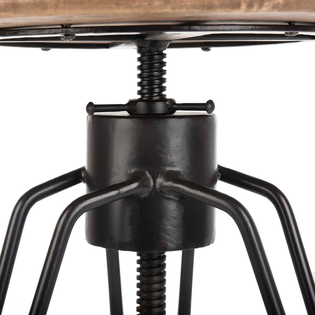Safavieh Kai Adjustable Swivel Counter Stool , BST3700 - Natural Honey/Black