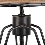 Safavieh Kai Adjustable Swivel Counter Stool , BST3700 - Natural Honey/Black
