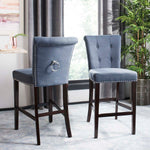 Safavieh Taylor Bar Stool , BST6300 - Navy / Espresso (Set of 2)