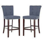 Safavieh Taylor Bar Stool , BST6300 - Navy / Espresso (Set of 2)