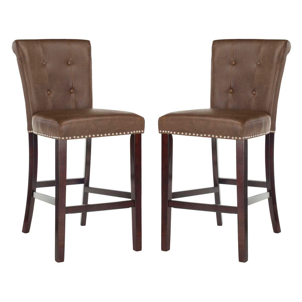 Safavieh Taylor Bar Stool , BST6300 - Brown / Espresso (Set of 2)