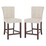 Safavieh Taylor Counter Stool , BST6301 - Light Grey / Espresso (Set of 2)