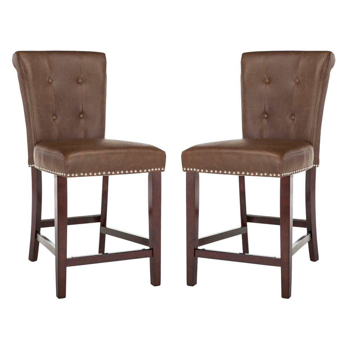 Safavieh Taylor Counter Stool , BST6301 - Brown / Espresso (Set of 2)