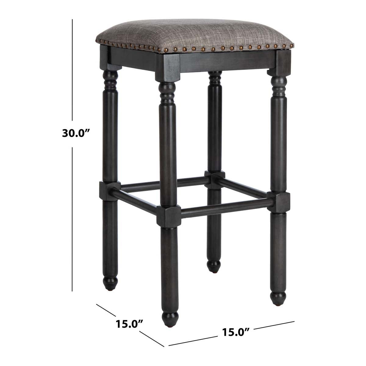 Safavieh Preston Bar Stool , BST6400 - Grey (Set of 2)