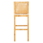 Safavieh Tojo Cane Bar Stool W/ Cushion , BST6503 - Natural / White