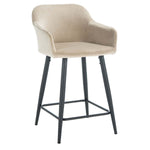 Safavieh Cataleya Counter Stool , BST7503 - Taupe / Black