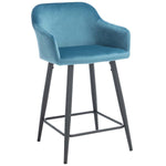 Safavieh Cataleya Counter Stool , BST7503 - Denim Blue / Black