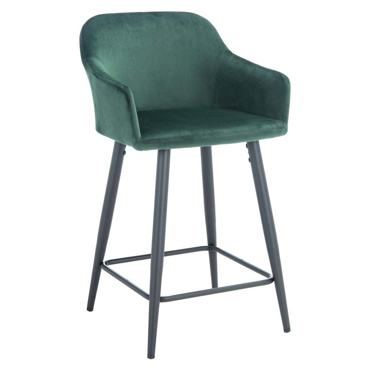 Safavieh Cataleya Counter Stool , BST7503 - Malachite Green / Black