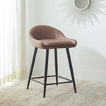 Safavieh Anson Counter Stool , BST7504 - Saddle / Black