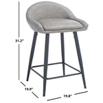Safavieh Anson Counter Stool , BST7504 - Grey / Black