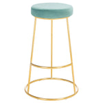 Safavieh Sabina Round Bar Stool , BST7506 - Seafoam / Gold