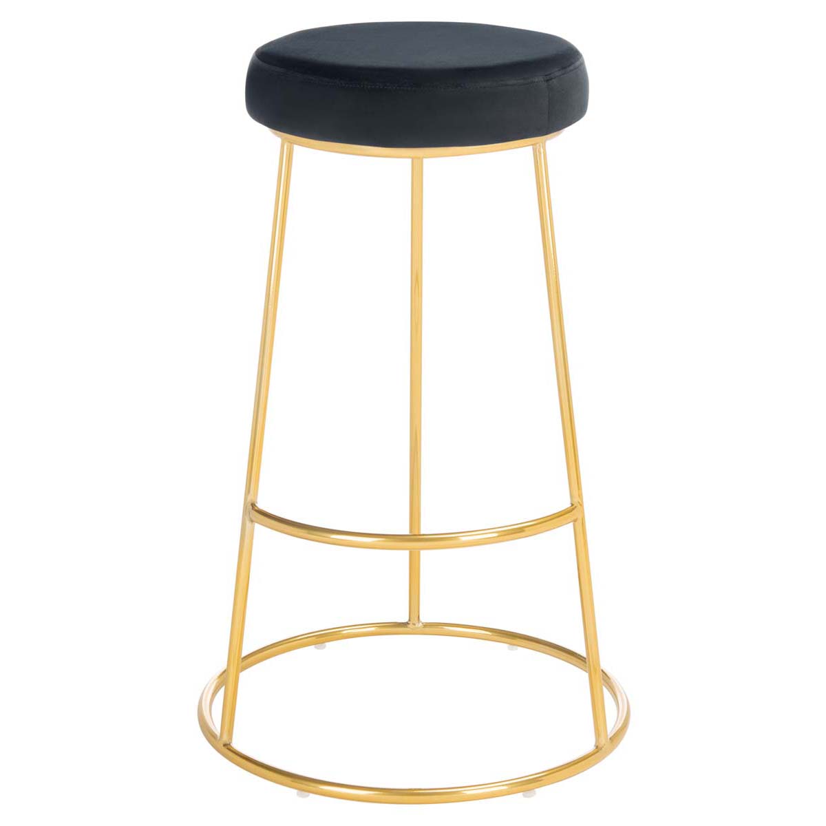 Safavieh Sabina Round Bar Stool , BST7506 - Black / Gold